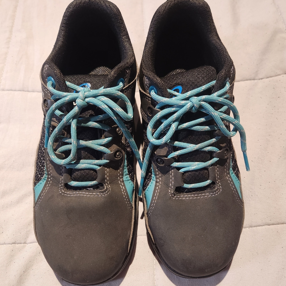 Stylish Black and Teal Sneakers